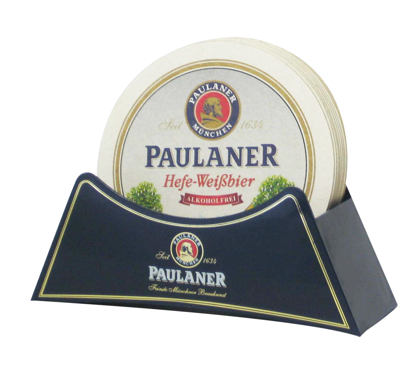 Sonderform Bierdeckelhalter Paulaner