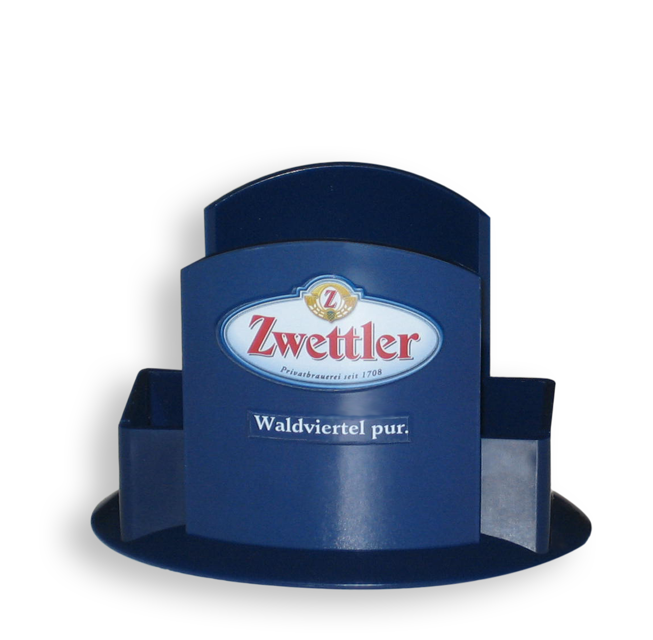 Sonderform Bierdeckelhalter Zwettler