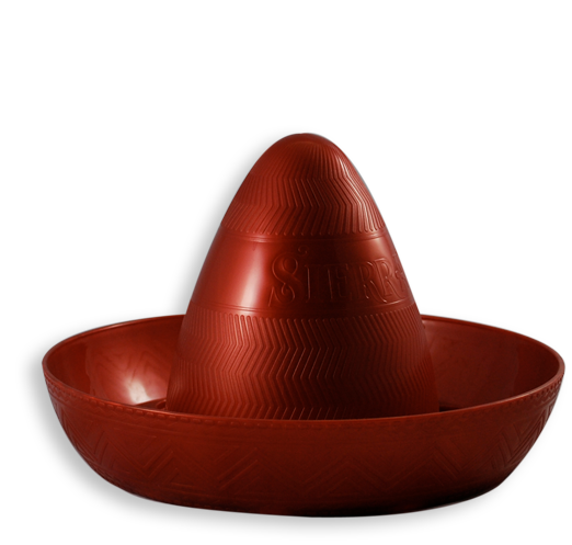Sonderform Serviertablett Sombrero Hut
